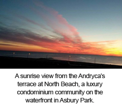 North Beach Asbury sunrise view